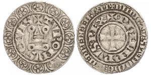 1 Groat 法国 銀 腓力四世 (法兰西)(1268 -1314)