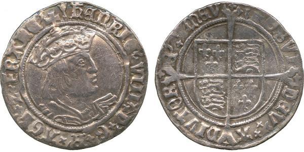 1 Groat 法国 銀 