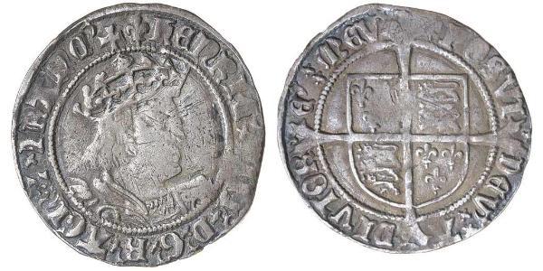 1 Groat 法国 銀 