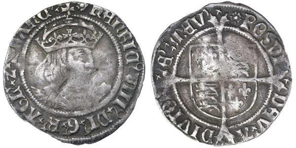1 Groat 法国 銀 