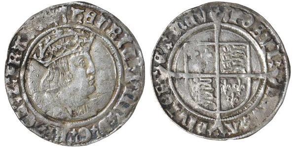 1 Groat 法国 銀 