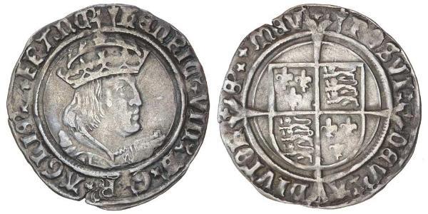 1 Groat 法国 銀 