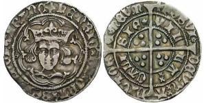 1 Groat 英格兰王国 銀 亨利六世 (英格兰) (1421-1471)