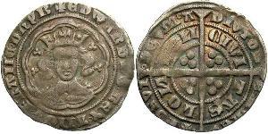 1 Groat 英格兰王国 銀 爱德华三世 (英格兰) (1312-1377)