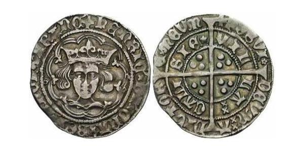 1 Groat 英格兰王国 銀 亨利六世 (英格兰) (1421-1471)