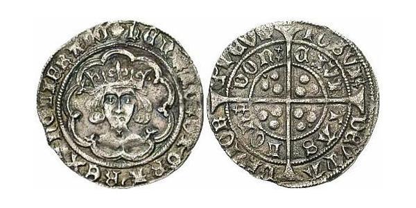 1 Groat 英格兰王国 銀 亨利六世 (英格兰) (1421-1471)