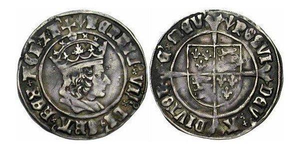 1 Groat 英格兰王国 銀 亨利七世 (英格兰)  (1457 - 1509)
