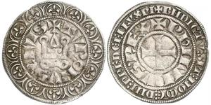 1 Gros Tournois Kingdom of France (843-1791) Argent Philippe V le Long (1292 - 1322)