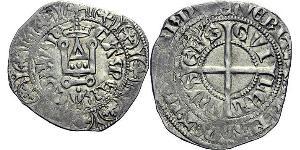 1 Gros Tournois Kingdom of France (843-1791) Argent Philippe V le Long (1292 - 1322)