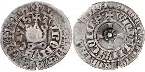 1 Gros Tournois Kingdom of France (843-1791) Argent Philippe V le Long (1292 - 1322)