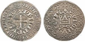 1 Gros Tournois Francia medioevale (843-1791) Argento Filippo V di Francia (1292 - 1322)