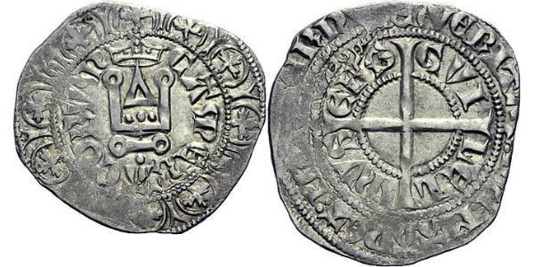 1 Gros Tournois Kingdom of France (843-1791) Silber Philipp V. (Frankreich) (1292 - 1322)