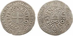 1 Gros Tournois Kingdom of France (843-1791) Silver Philip V of France (1292 - 1322)