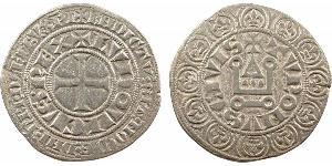 1 Gros Tournois 中世纪的法国 銀 腓力五世 (法兰西) (1292 - 1322)
