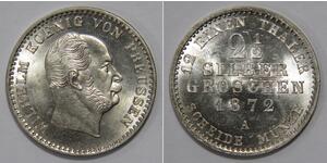 1 Groschen Germania Argento 