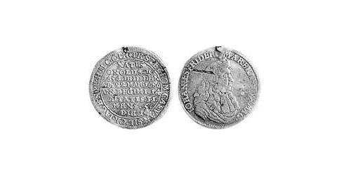 1 Groschen Principado de Ansbach (1398–1792) Plata John Frederick, Margrave of Brandenburg-Ansbach (1654 – 1686)