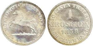 1 Groschen Hannover Silber Georg V. (Hannover) (1819 - 1878)