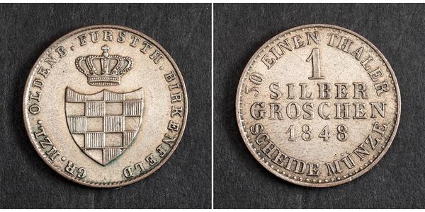 1 Groschen Germany Silver Augustus, Grand Duke of Oldenburg