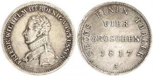 1 Groschen Kingdom of Prussia (1701-1918) Silver Frederick William III of Prussia (1770 -1840)