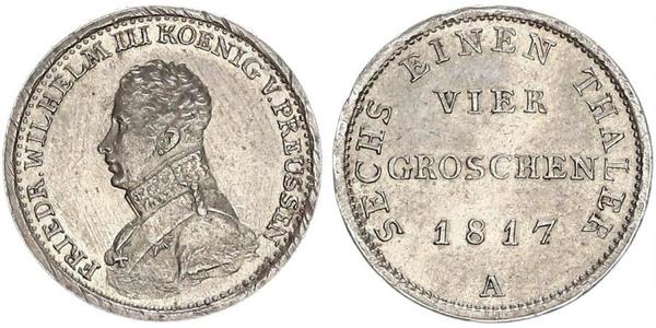 1 Groschen Kingdom of Prussia (1701-1918) Silver Frederick William III of Prussia (1770 -1840)