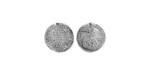 1 Groschen Principality of Ansbach (1398–1792) Silver John Frederick, Margrave of Brandenburg-Ansbach (1654 – 1686)