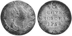 1 Groschen Principality of Anhalt-Zerbst (1544 - 1796) Срібло Frederick Augustus, Prince of Anhalt-Zerbst (1734 – 1793)