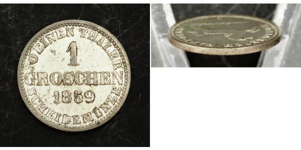 1 Groschen 汉诺威 銀 格奥尔格五世 (汉诺威) (1819 - 1878)