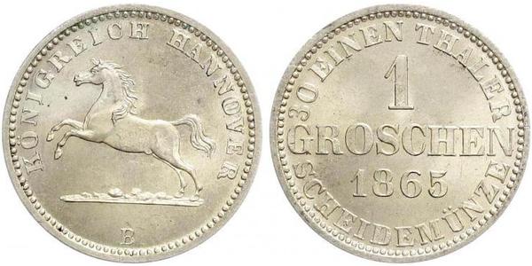 1 Groschen 汉诺威 銀 格奥尔格五世 (汉诺威) (1819 - 1878)