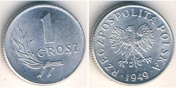 1 Grosh Pologne Aluminium 