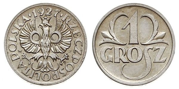 1 Grosh Segunda República Polaca (1918 - 1939) Cobre 