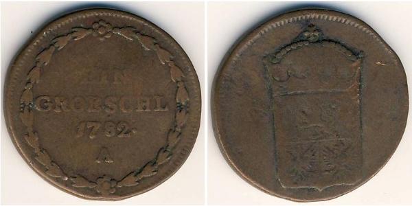 1 Grosh Bohemia Copper 