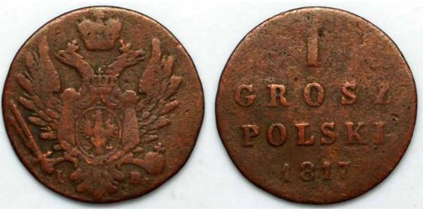 1 Grosh Kingdom of Poland (1815-1915) Copper 