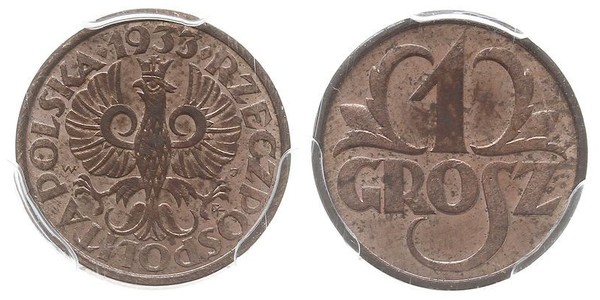 1 Grosh Second Polish Republic (1918 - 1939) Copper 