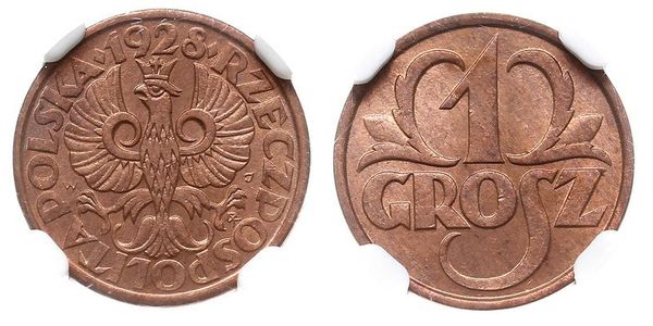 1 Grosh Second Polish Republic (1918 - 1939) Copper 