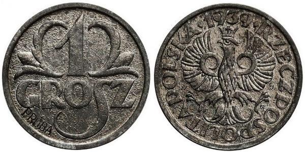 1 Grosh Second Polish Republic (1918 - 1939) Copper 