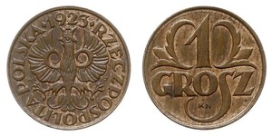 1 Grosh Deuxième République de Pologne (1918 - 1939) Cuivre 