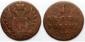 1 Grosh Kongresspolen (1815-1915) Kupfer 