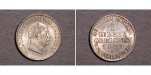 1 Grosh Kingdom of Prussia (1701-1918) Silver Wilhelm I, German Emperor (1797-1888)