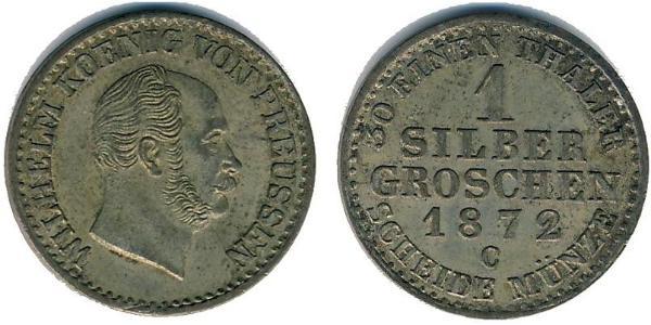 1 Grosh 普魯士王國 (1701 - 1918) 銀 威廉一世 (德国)