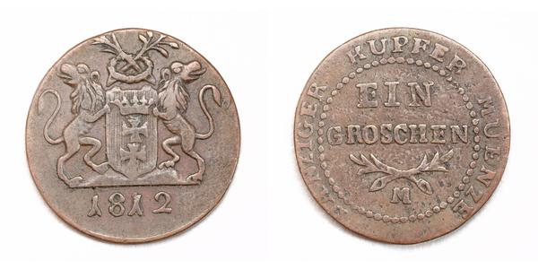 1 Grosh 波兰 銅 腓特烈·威廉三世 (1770 -1840)