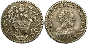 1 Grosso Папська держава (752-1870) Срібло Pope Innocent XI  (1611-1689)