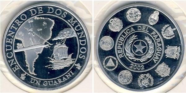 1 Guaraní Paraguay (1811 - ) Argent 