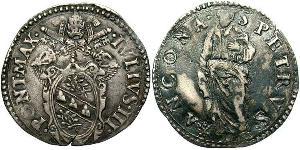 1 Guilio Papal States (752-1870) Silver Pope Julius III (1487- 1555)