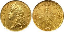 1 Guinea Kingdom of England (927-1649,1660-1707) Gold James II (1633-1701)