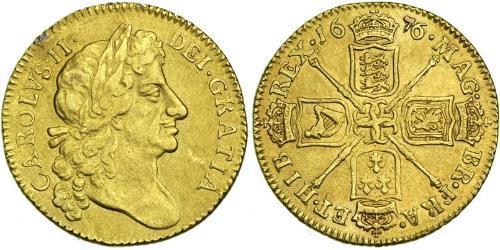 1 Guinea Kingdom of England (927-1649,1660-1707) Gold Charles II (1630-1685)