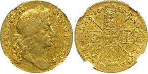 1 Guinea Königreich England (927-1649,1660-1707) Gold Karl II (1630-1685)