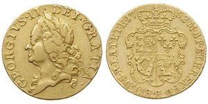 1 Guinea Royaume de Grande-Bretagne (1707-1801) Or George II (1683-1760)