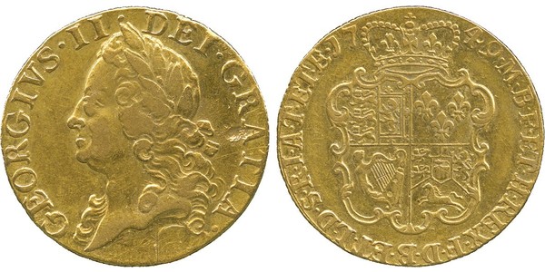 1 Guinea Royaume de Grande-Bretagne (1707-1801) Or George II (1683-1760)