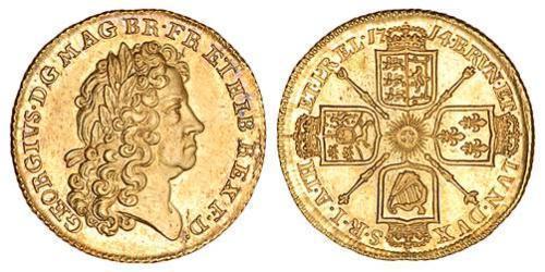 1 Guinea Regno Unito di Gran Bretagna (1707-1801) Oro Giorgio I (1660-1727)