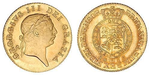 1 Guinea Regno Unito di Gran Bretagna e Irlanda (1801-1922) Oro Giorgio III (1738-1820)